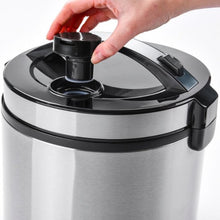 Load image into Gallery viewer, AROMA - 20-Cup Rice Cooker and Steamer - Black/Stainless Steel